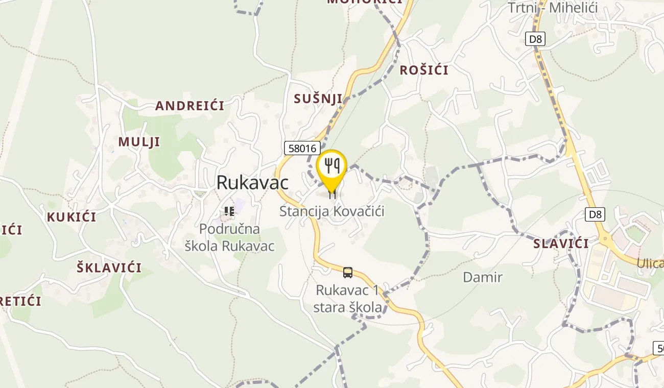Karta — Stancija Kovačići