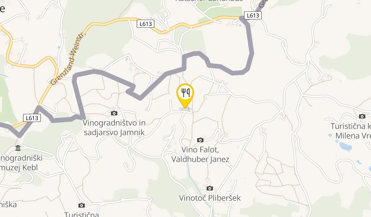 Map — Vino & turizem Valdhuber