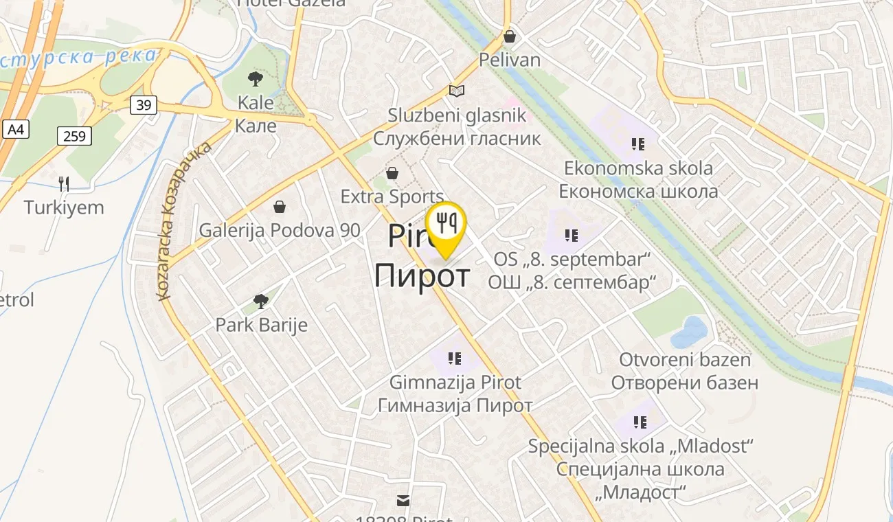 Map — KOD PIROĆANCA