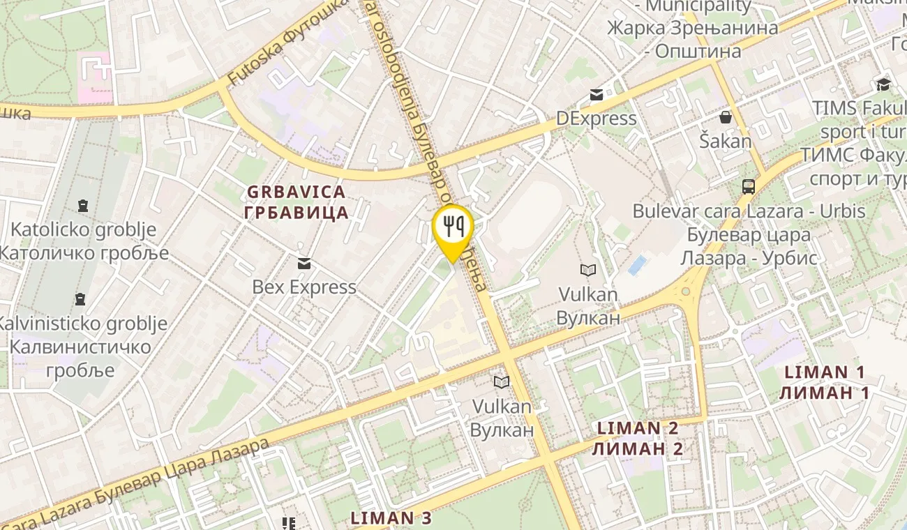 Mapa — BISTRO POSLASTIČARNICA VREMEPLOV
