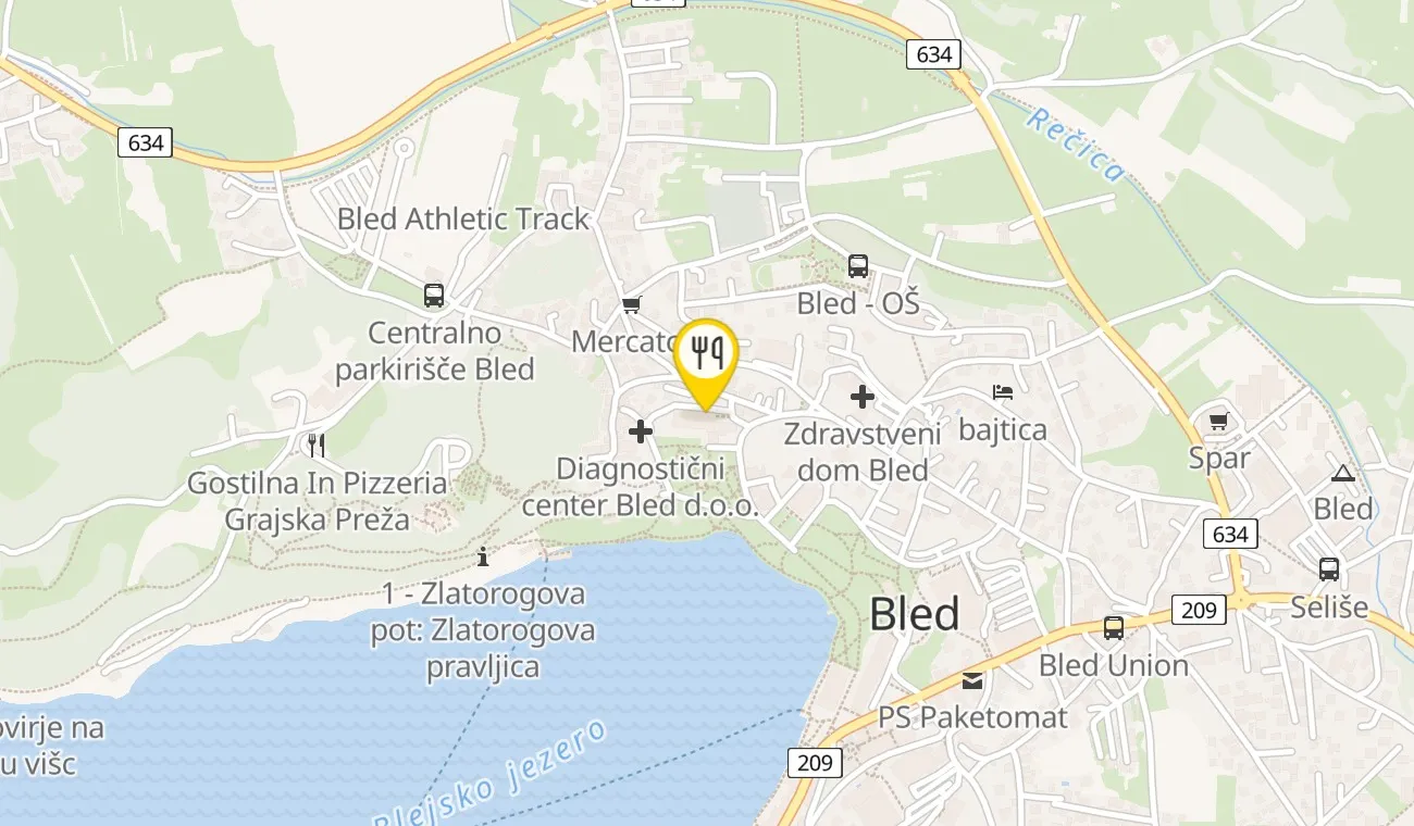 Zemljevid — RESTAVRACIJA ROSE
