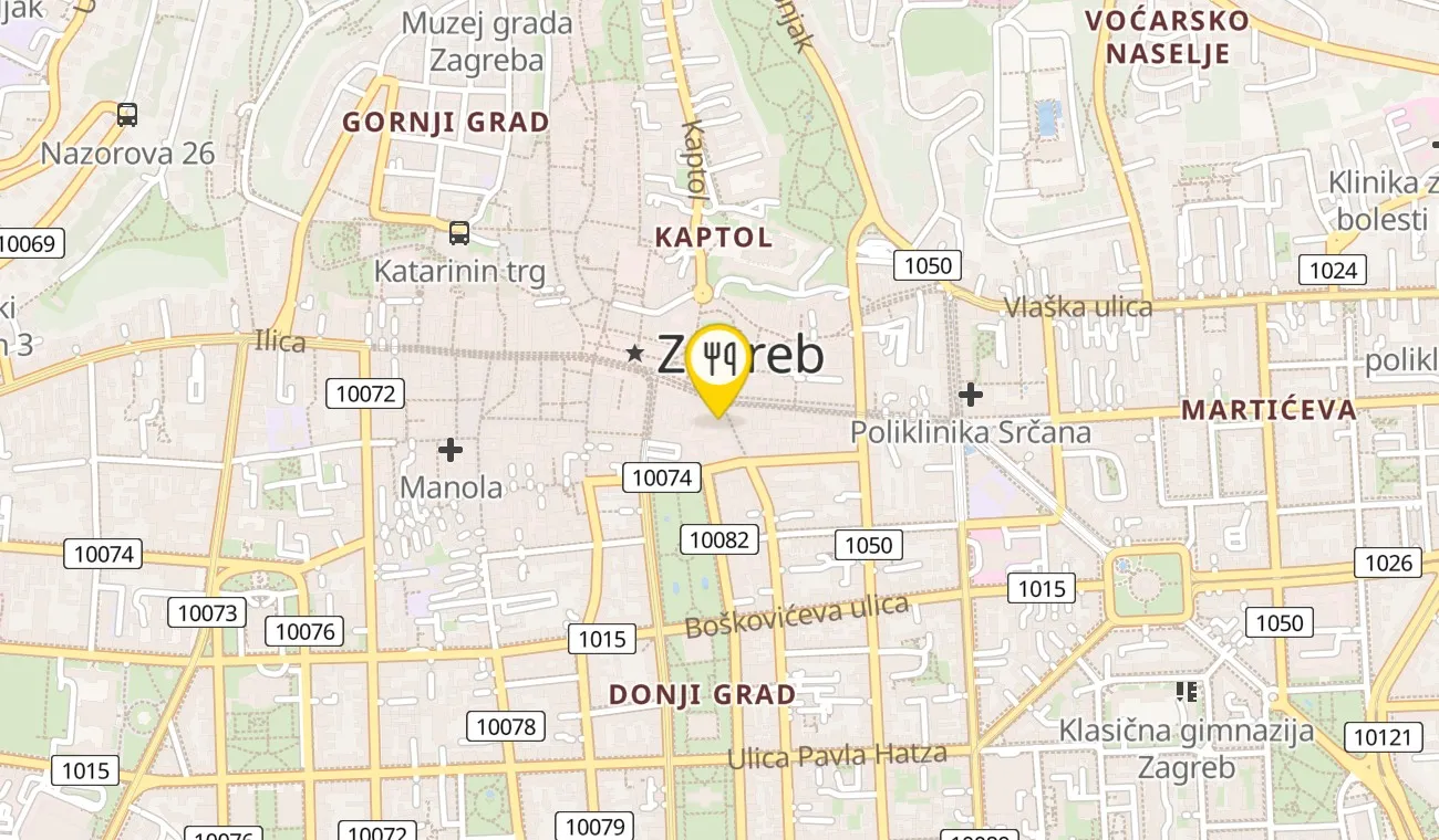 Map — SOL hrvatski tapas/Croatian tapas