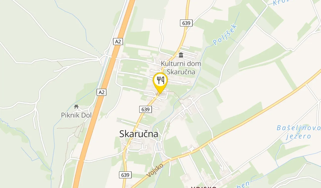 Zemljevid — Gostilna Skaručna