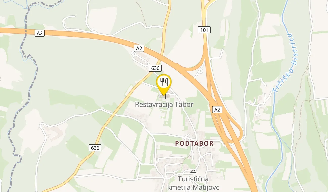 Zemljevid — Restavracija Tabor