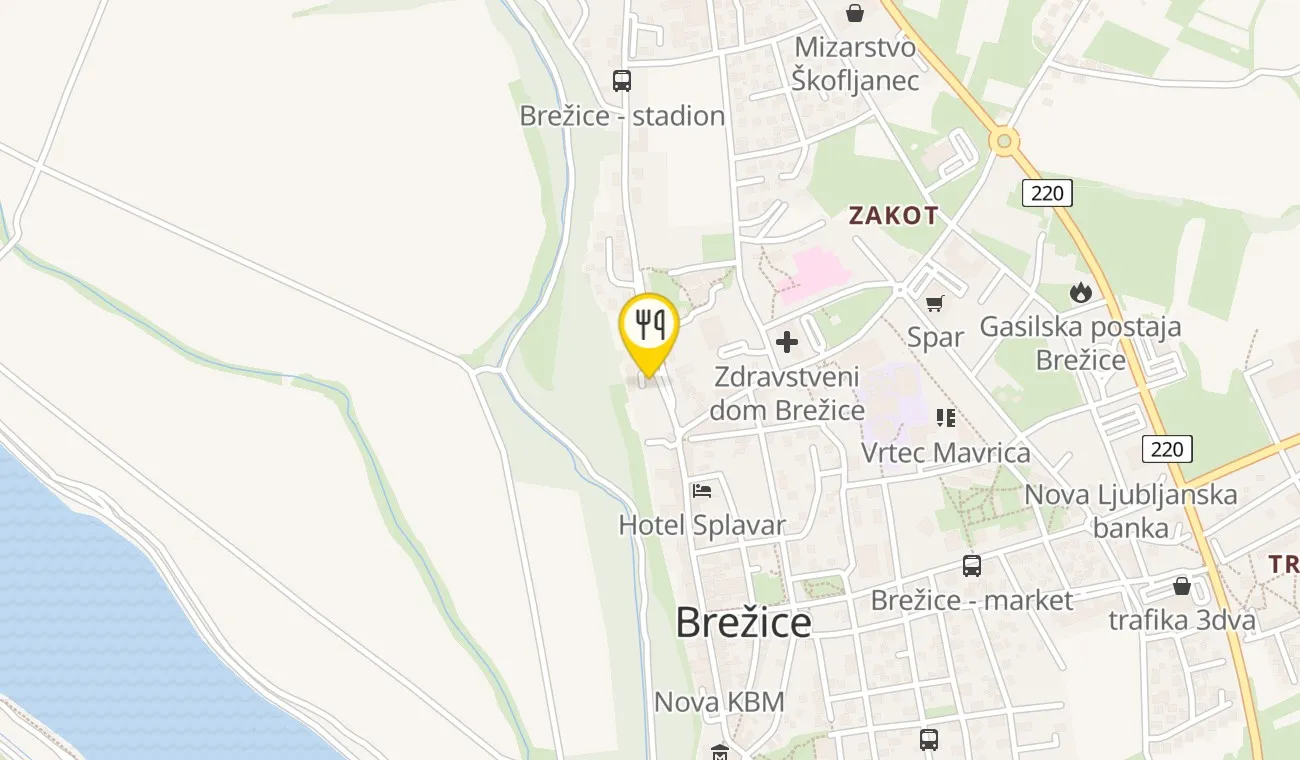 Zemljevid — Ošterija Debeluh