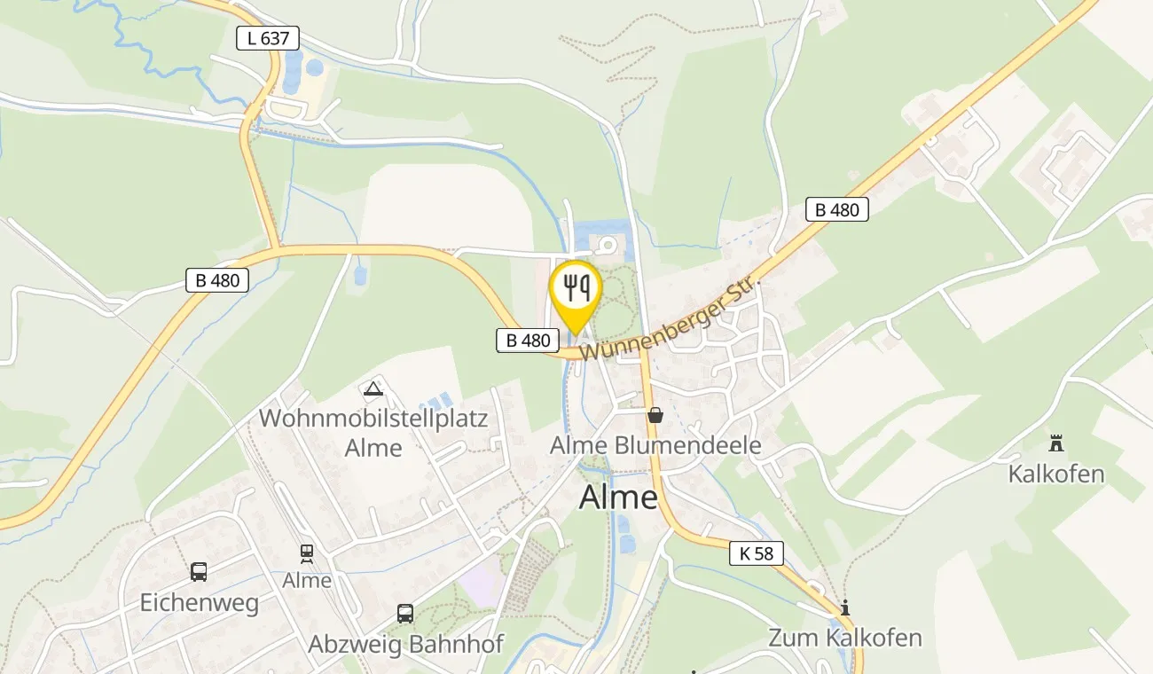 Karte — Almer Schlossmühle