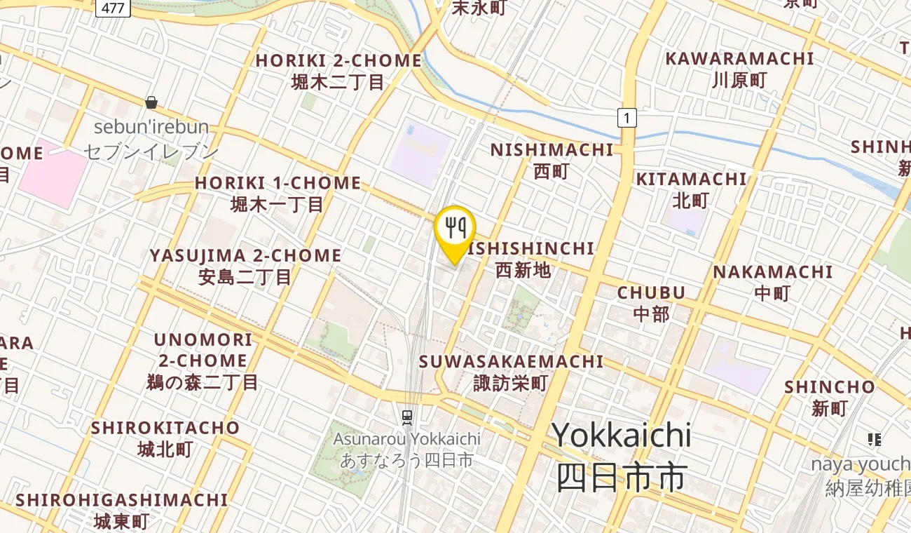 Map — Kappou Nishimura