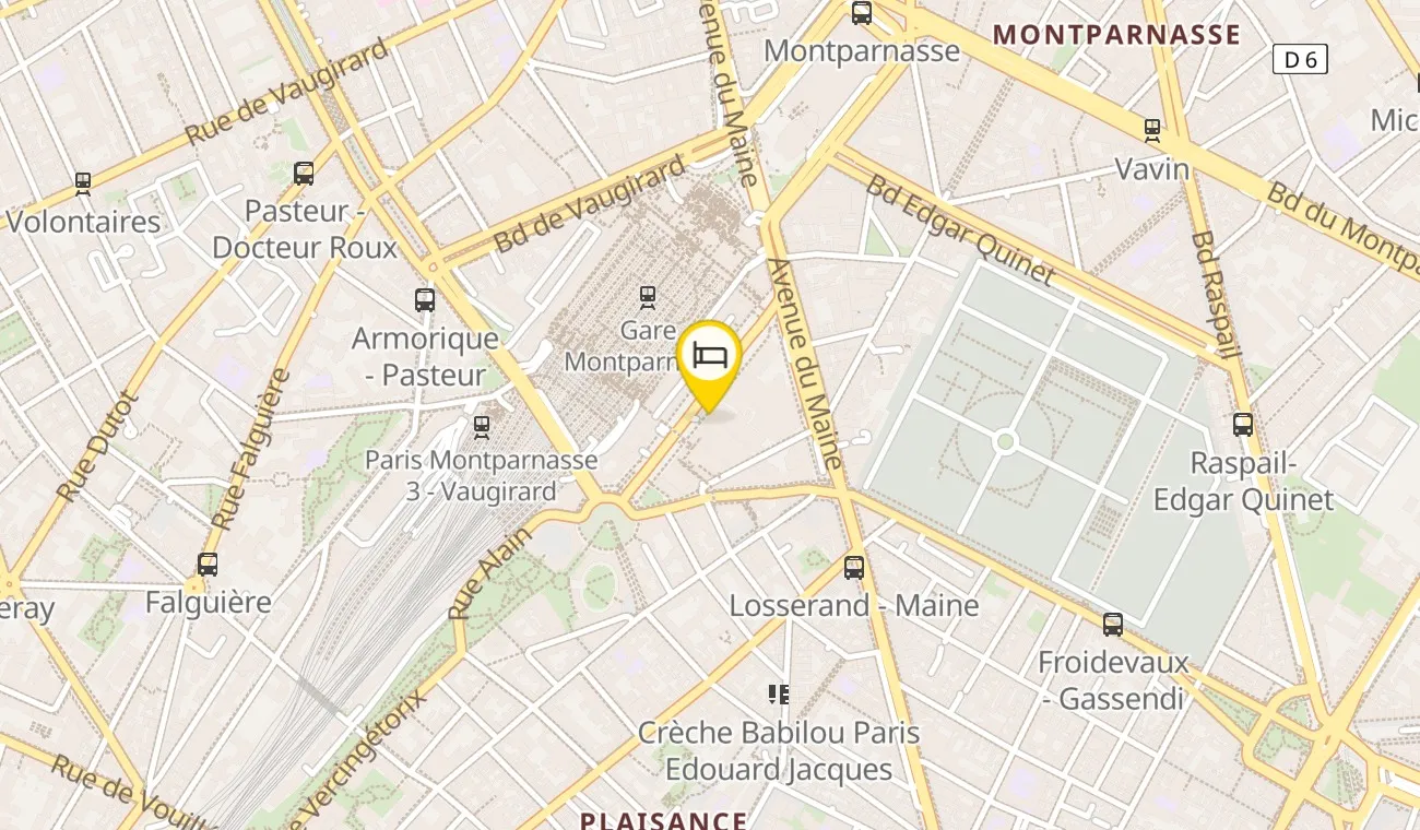 Map — Pullman Paris Montparnasse