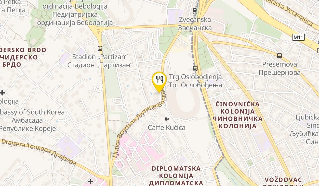 Mapa — RESTORAN AVALICA
