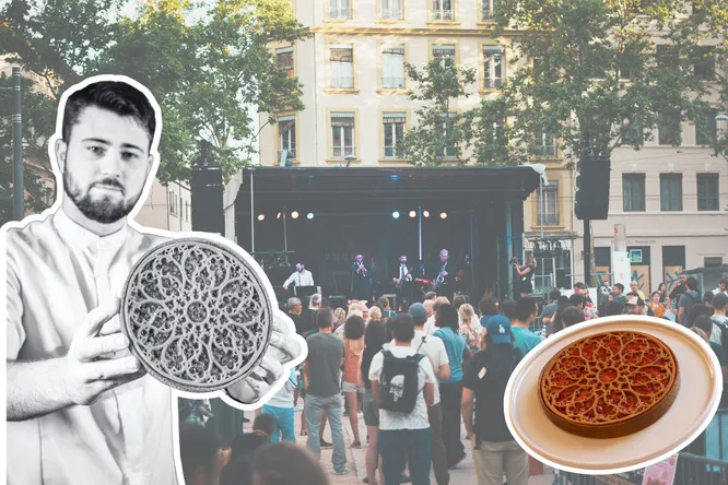 Thomas Dura is attempting to set the record for the largest praline tart
