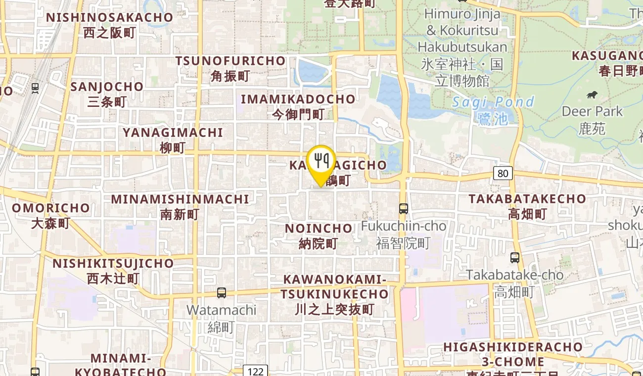 Map — cucina regionale YANAGAWA