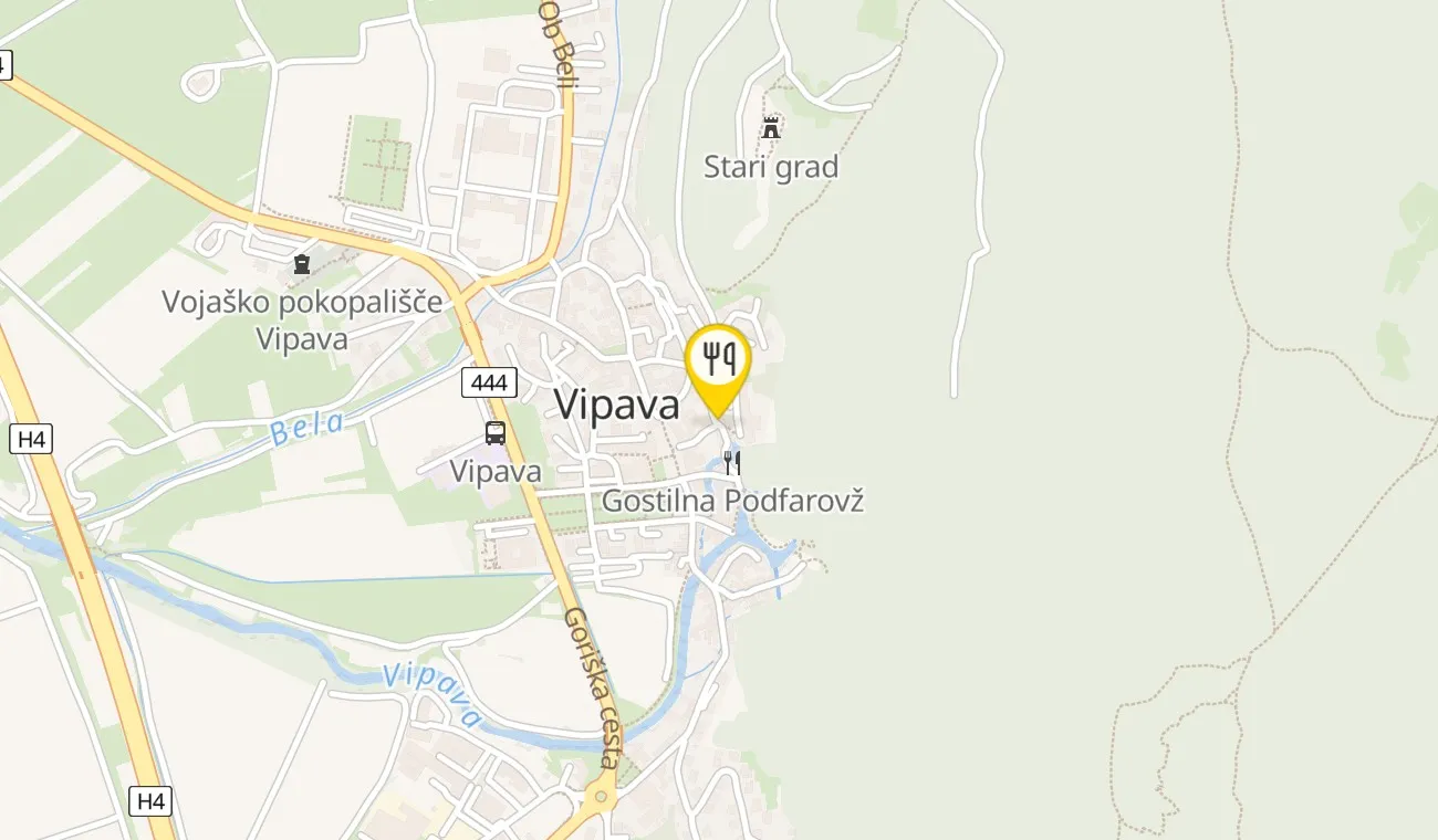 Zemljevid — Gustl - Vipavski posebnež