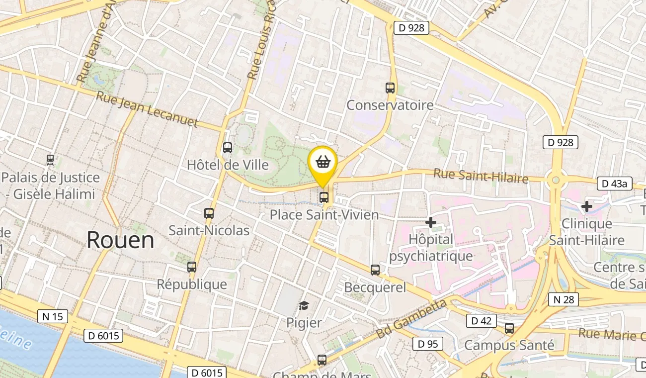 Plan — Boucherie Saint-Vivien