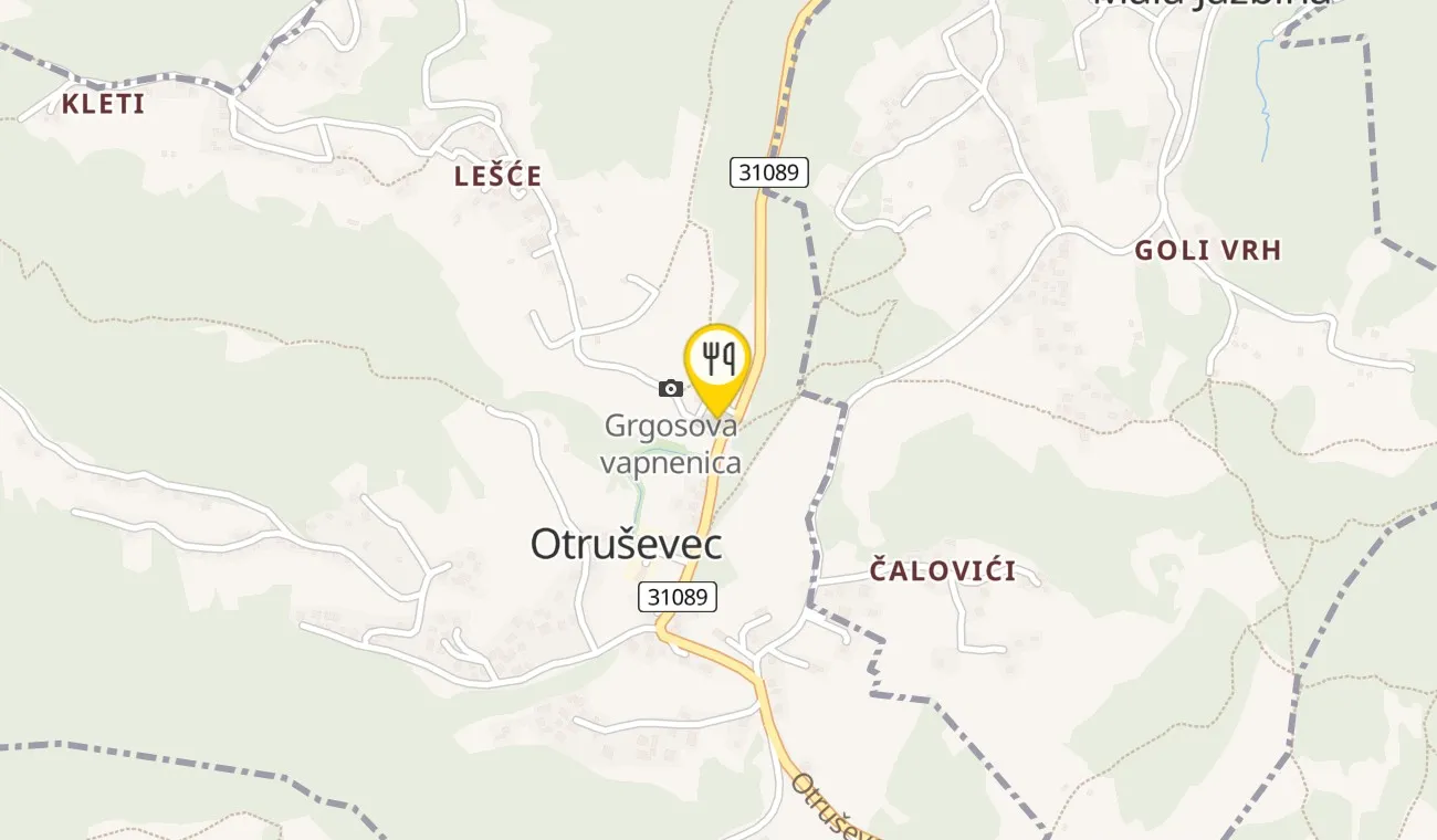 Karta — Gostionica Kod špilje