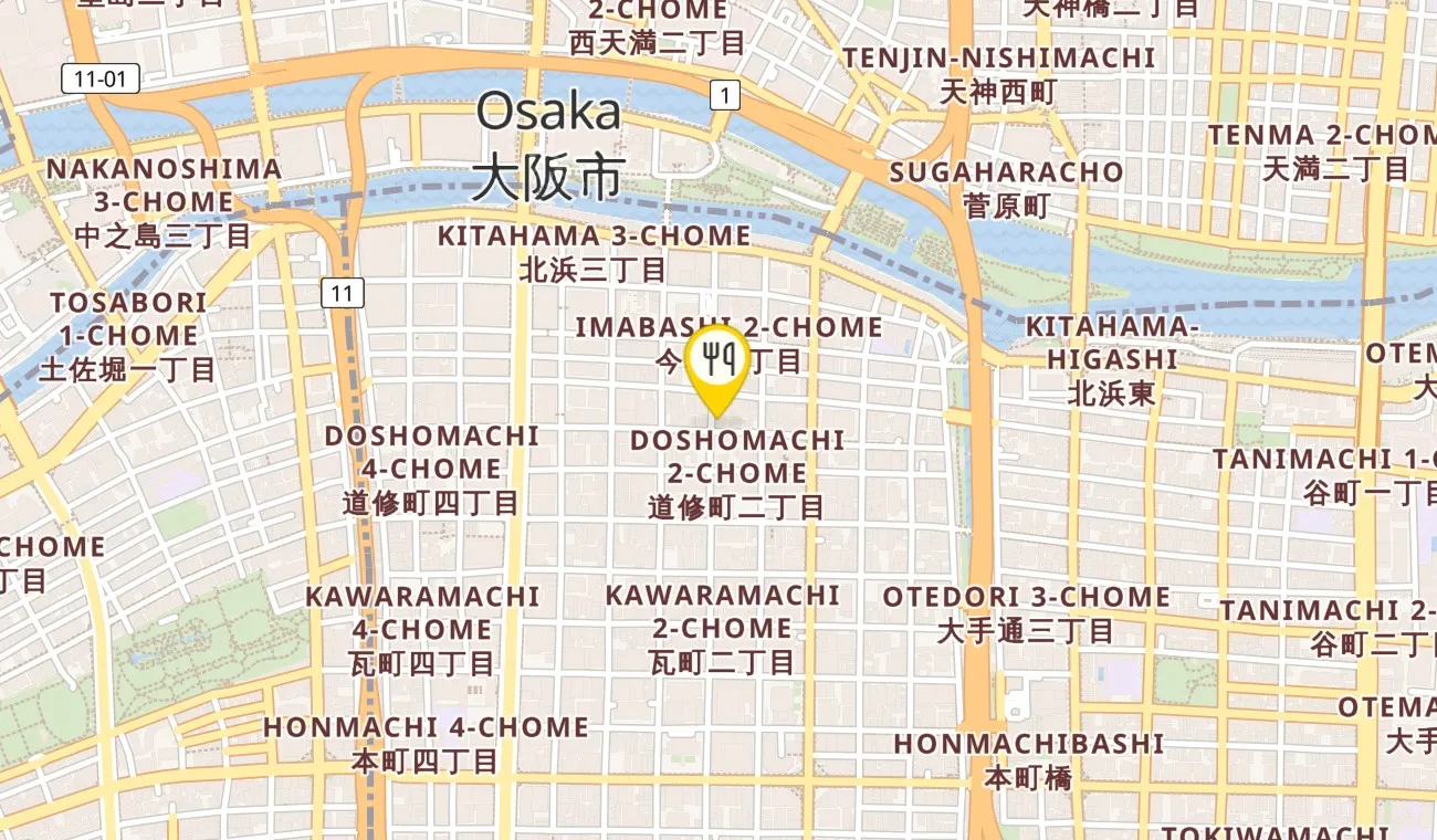 Map — Fushimimachi Kakoiyama