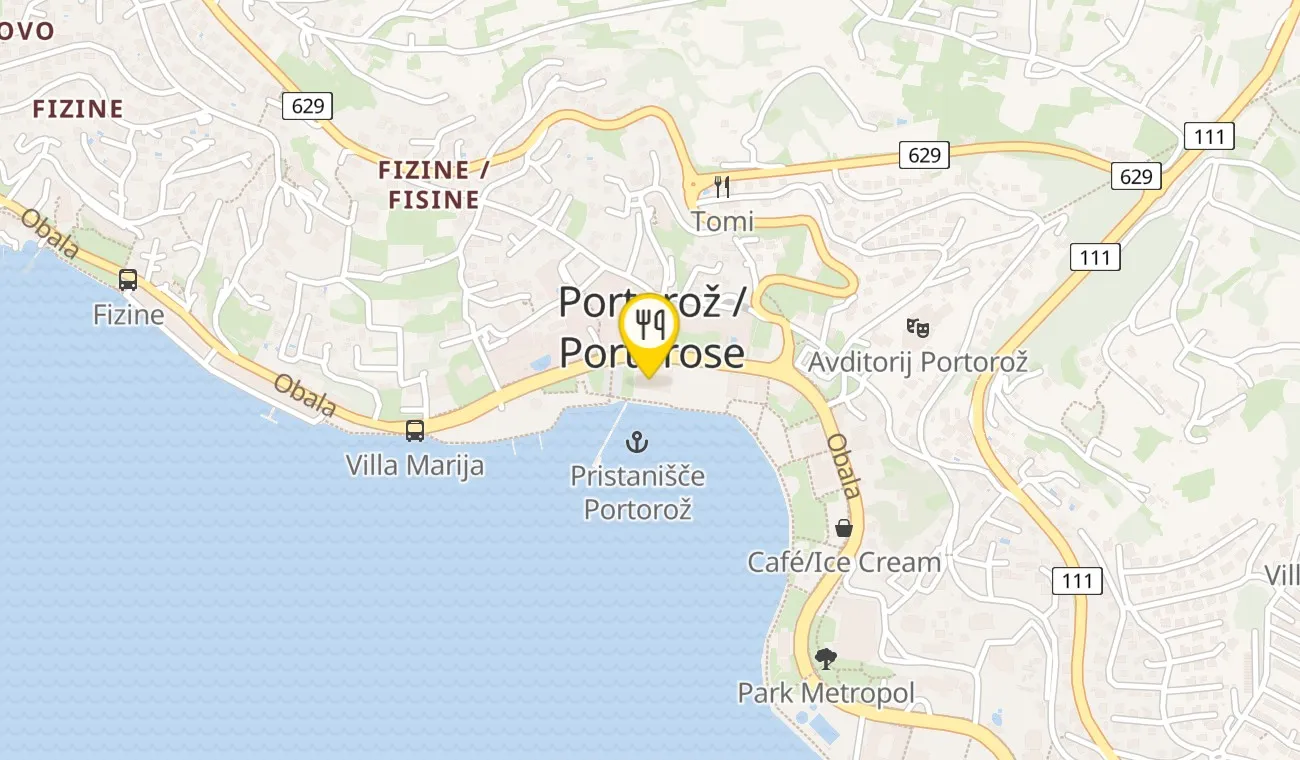 Map — Cacao Portorož