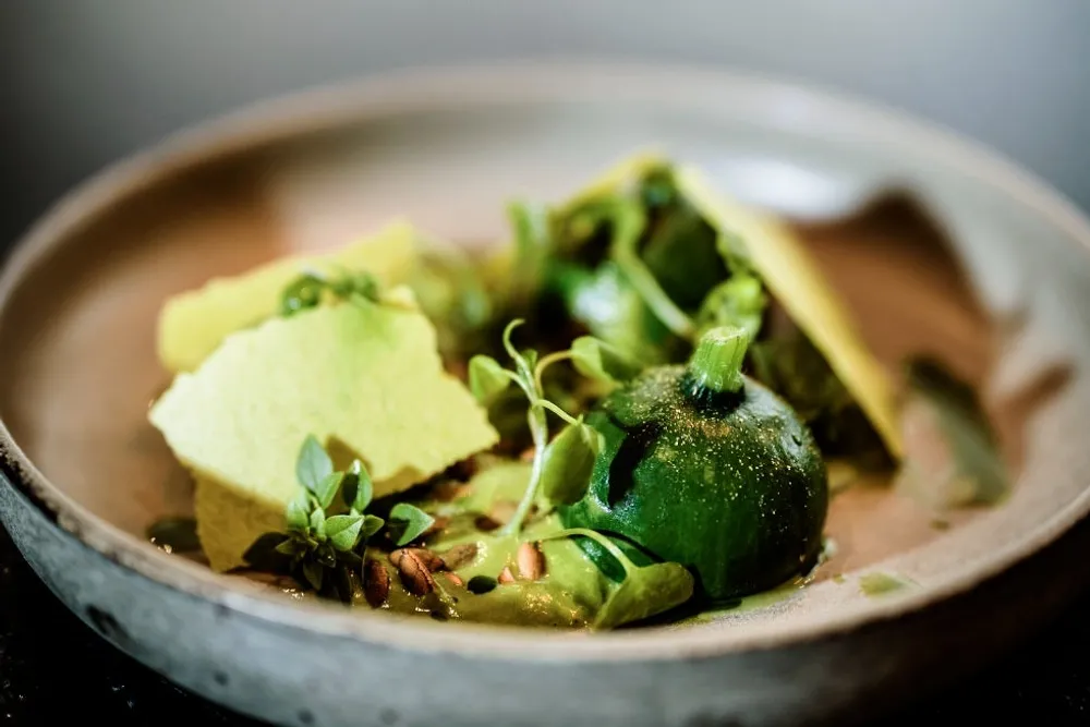 Zucchinis stuffed with verbena, basil and wormwood