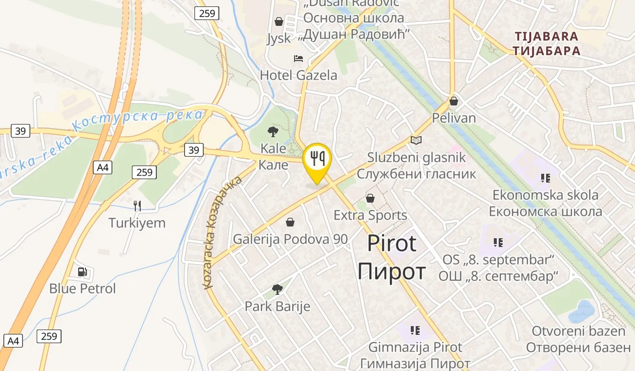 Mapa — PICERIJA MAMMA ROSSA