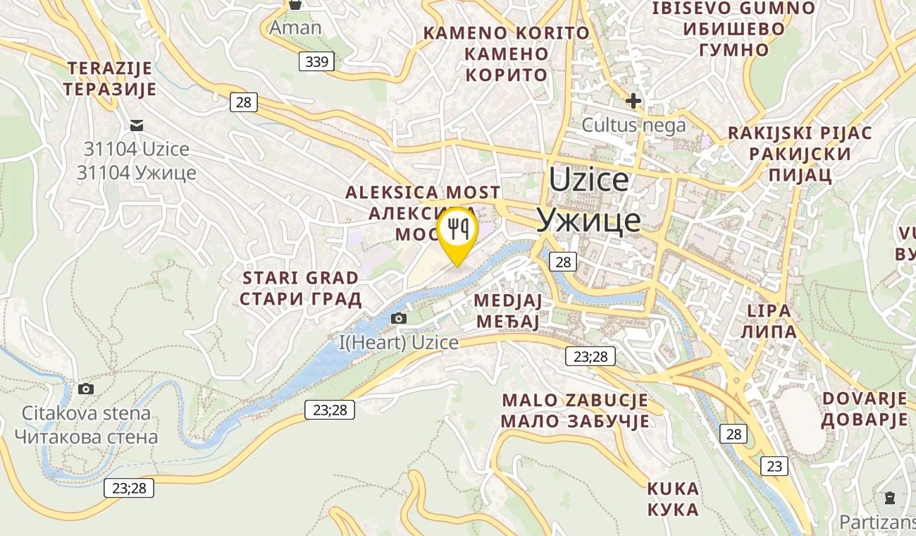 Mapa — RESTORAN CVETA