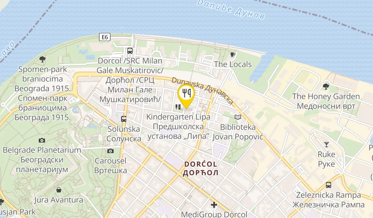 Map — ŠONDA GASTRO BAR
