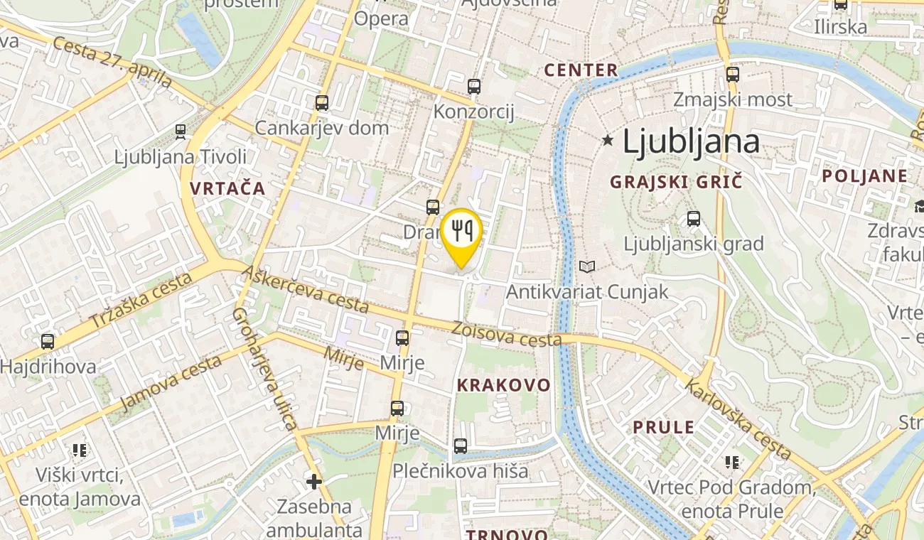 Zemljevid — Le Petit Cafe