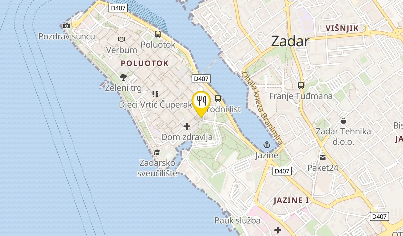 Map — Pet bunara Dine&Wine