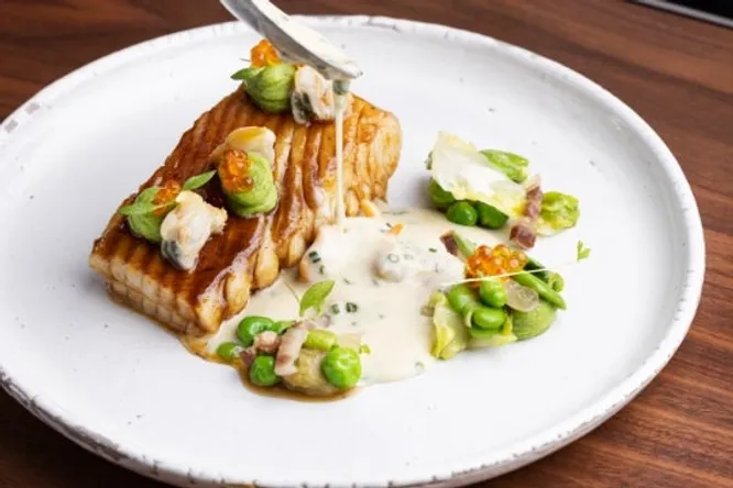 Roasted skate wing
