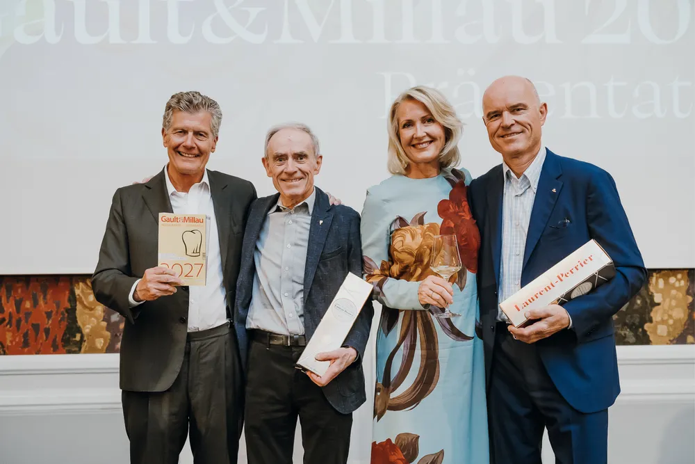 Karl Hohenlohe, Karl Obauer, Martina Hohenlohe and Rudi Obauer © Hannes Winkler Www.goodlifecrew.com