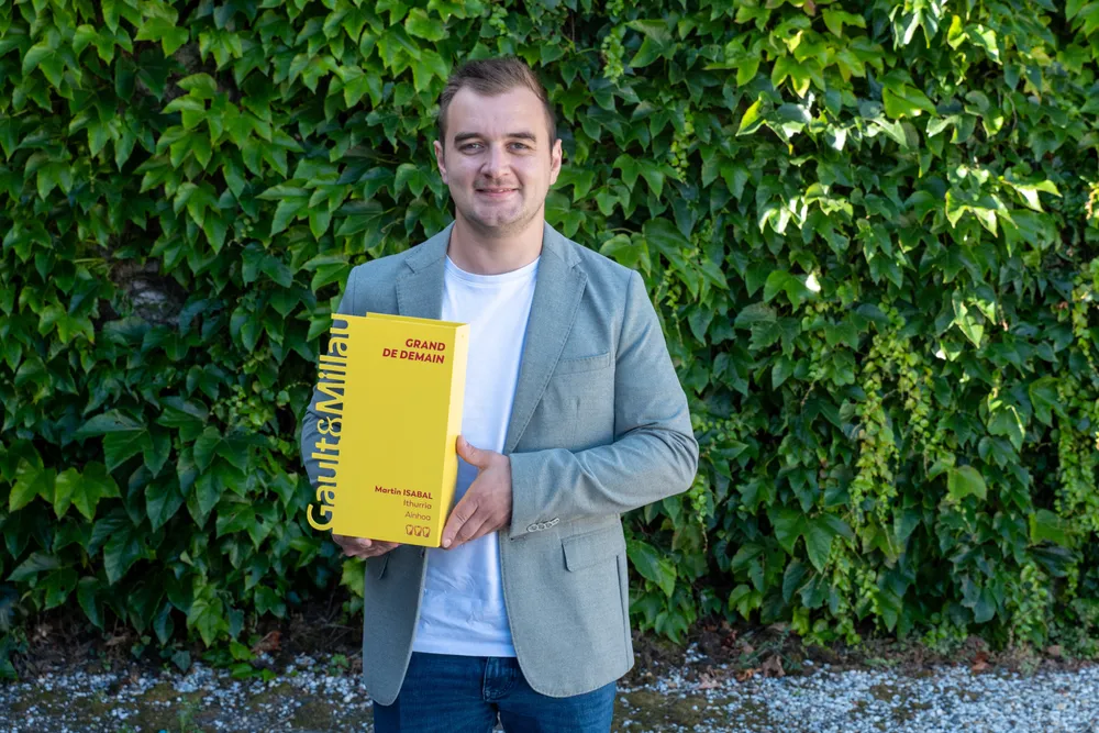 Martin Isabal, a fourth-generation chef, has been named a "Grand de Demain" in Nouvelle-Aquitaine