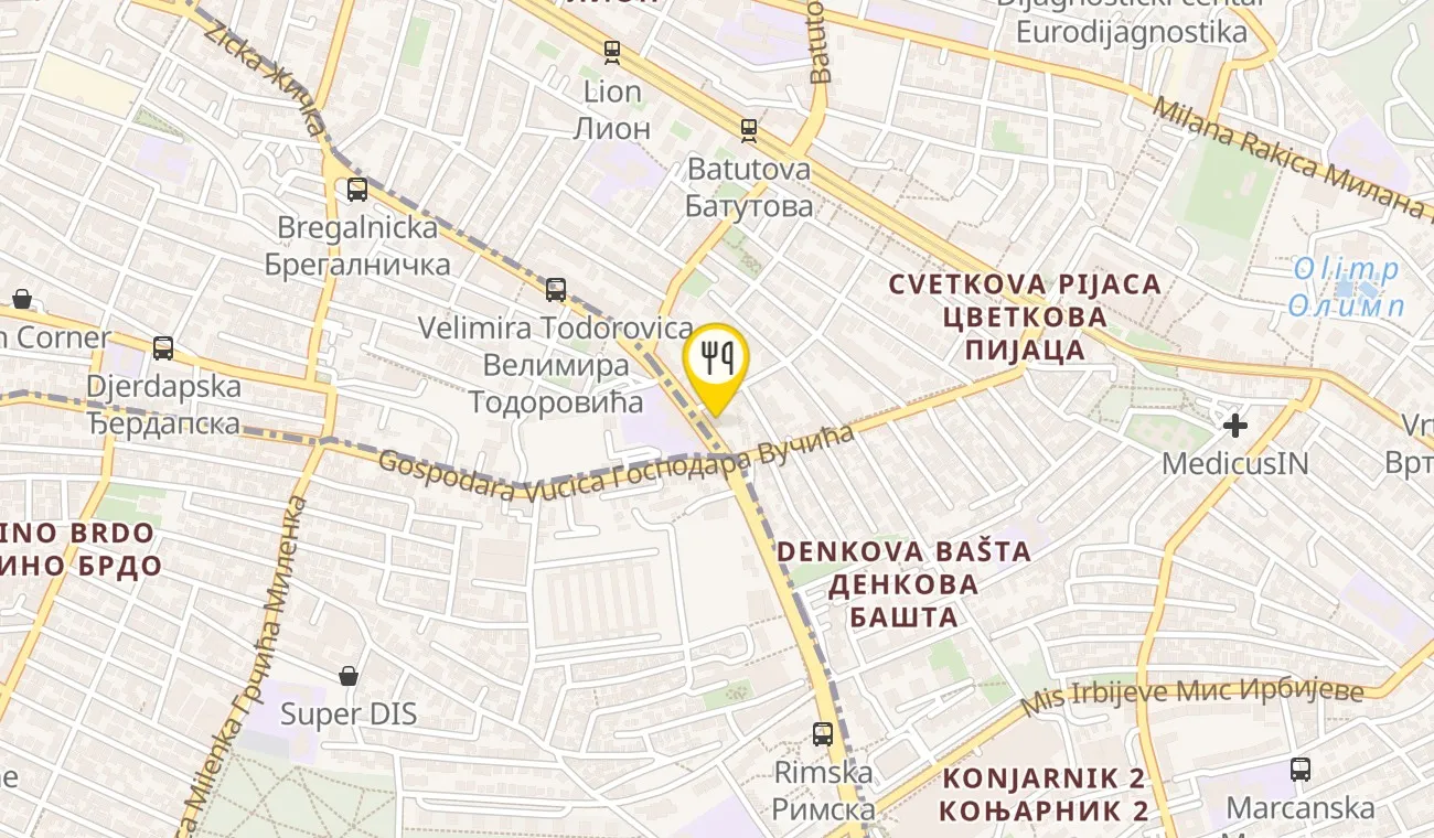 Mapa — BEOGRADSKI ČEVAP