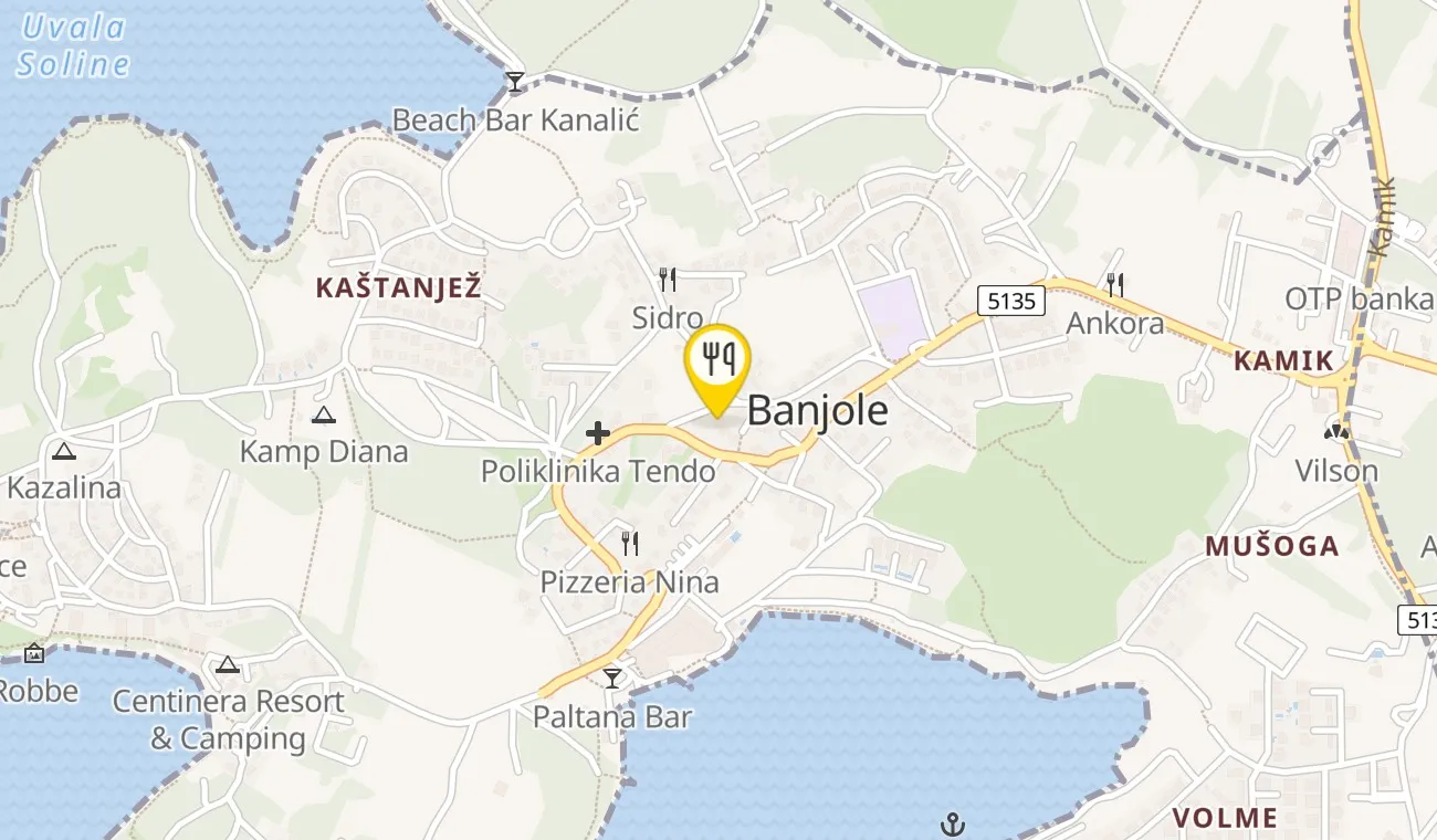 Map — Konoba Batelina