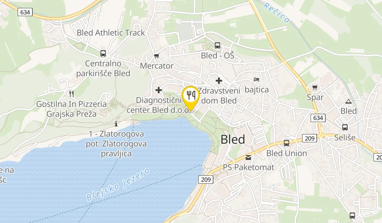 Map — Restavracija, pizzeria in bar Špica