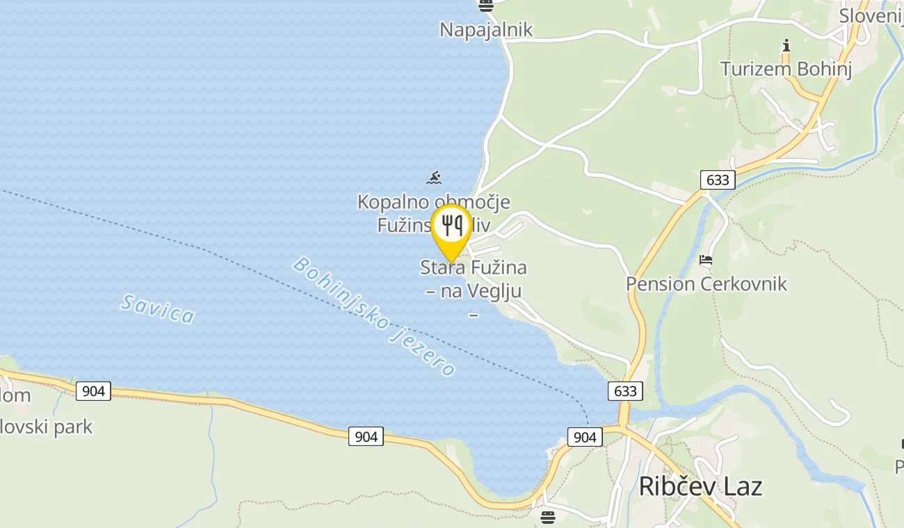 Map — Restavracija hotela Majer`ca