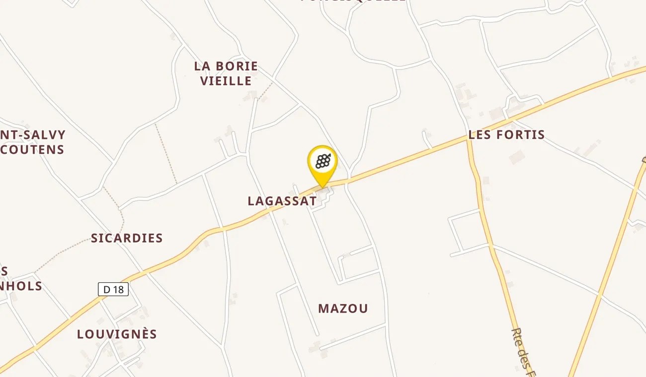 Map — Domaine de Borie Vieille