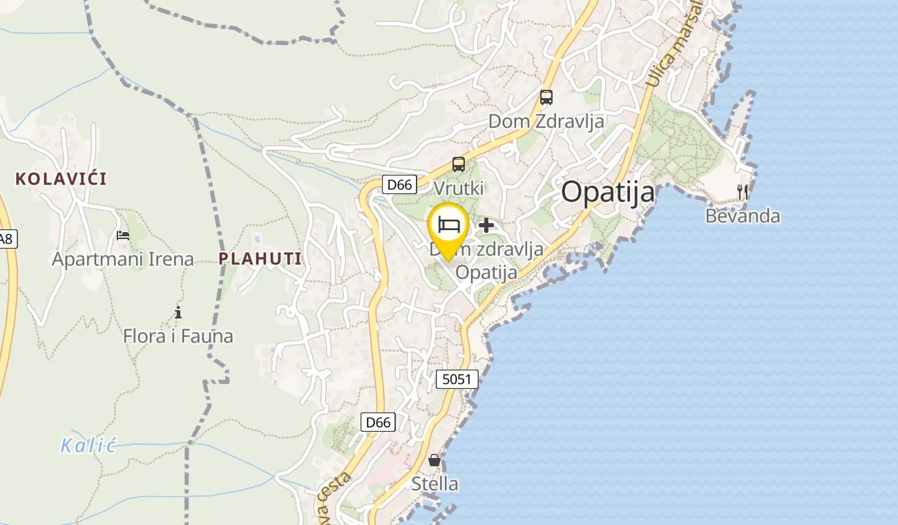 Karta — Keight Hotel Opatija