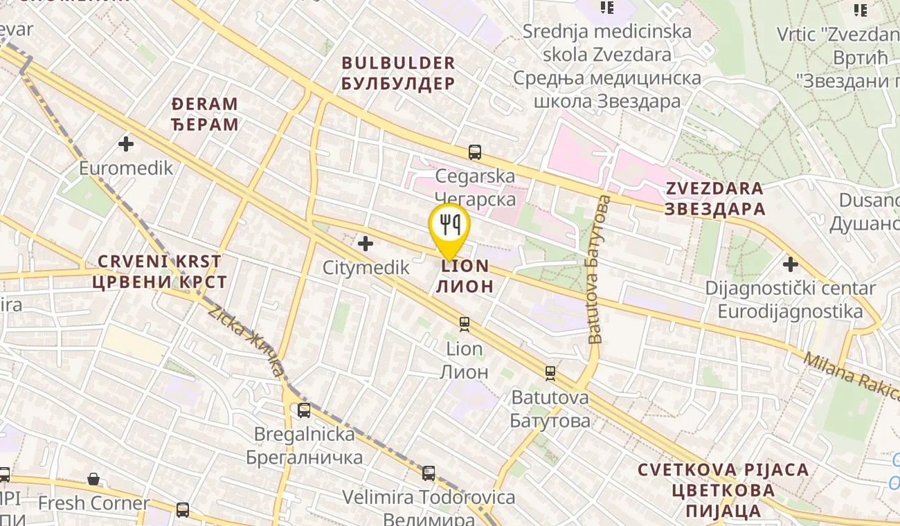 Mapa — RESTORAN MUSKAT