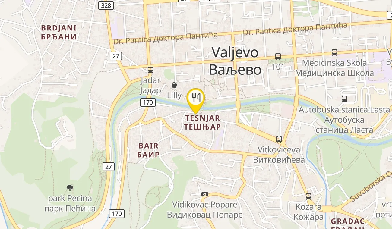 Mapa — KOD BORE SEDLARI