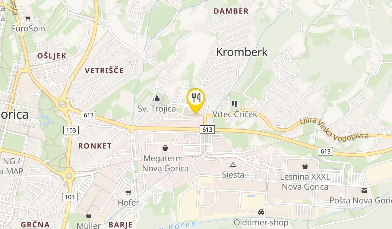 Map — DAM butični hotel & restavracija