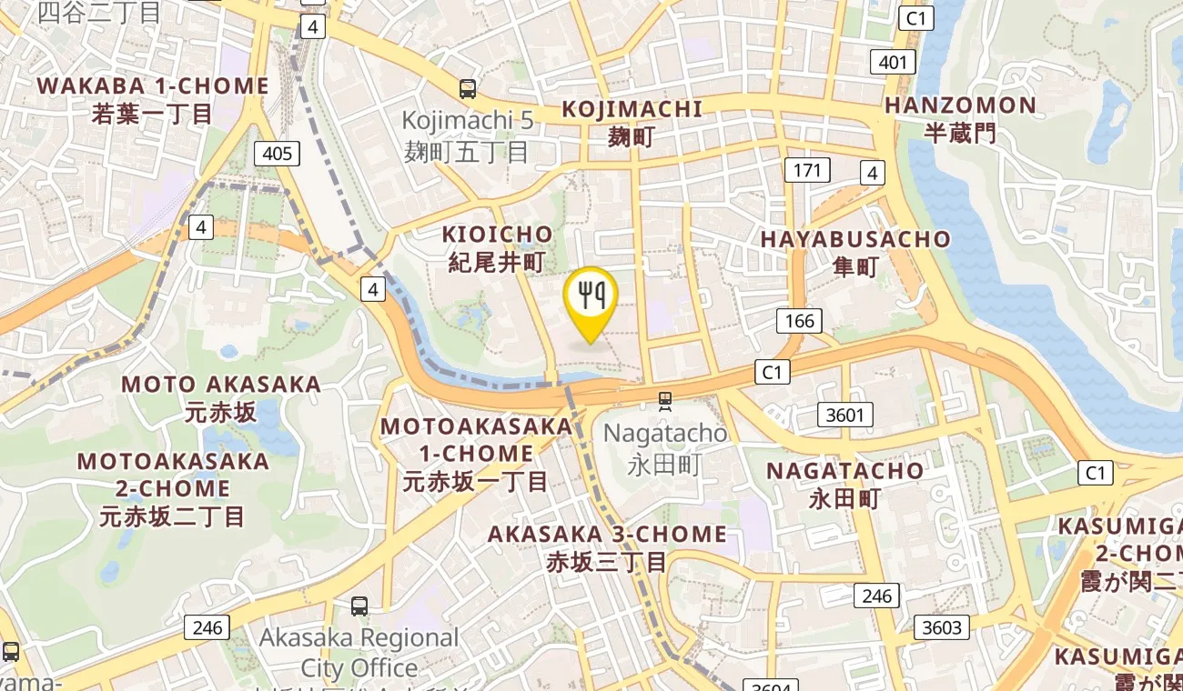 Map — Akasaka Momo no ki