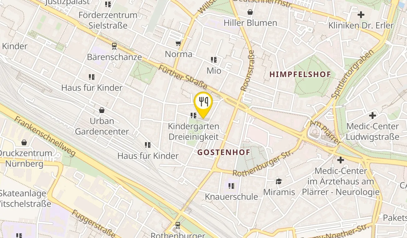 Karte — Koch und Kellner