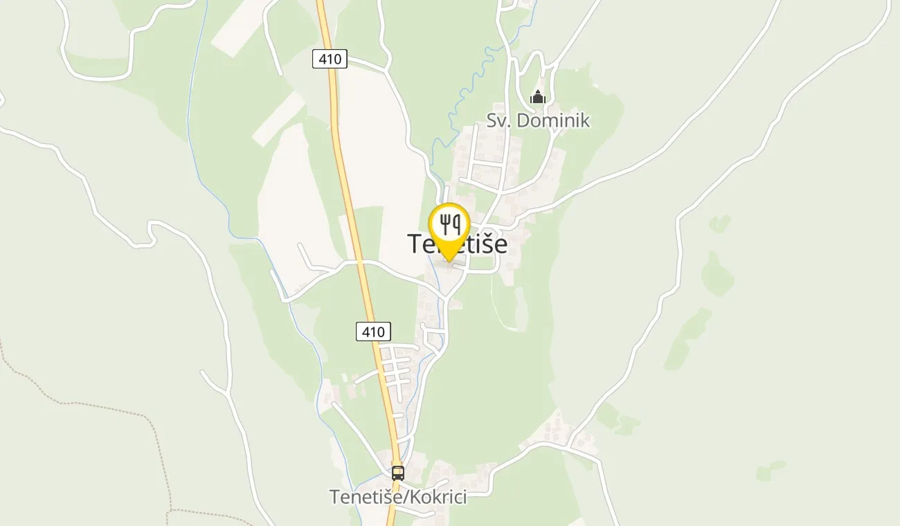 Zemljevid — Picerija Orli