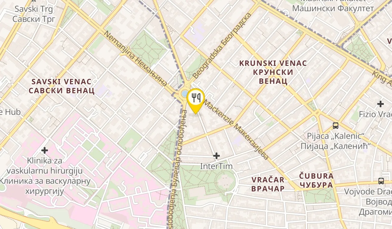 Mapa — RESTORAN L’ADRESSE